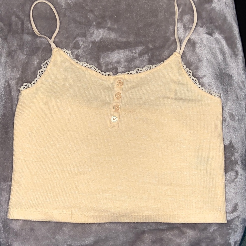 Pacsun Pastel Yellow Cami Top